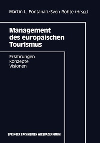 Abbildung von: Management des europäischen Tourismus - Springer Gabler