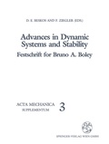 Cover: Advances in Dynamic Systems and Stability - Springer