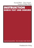Cover: Instruktion durch Text und Diskurs - VS Verlag f&uuml;r Sozialwissenschaften