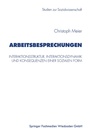 Cover: Arbeitsbesprechungen - VS Verlag für Sozialwissenschaften