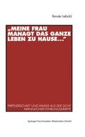 Cover: "Meine Frau managt das ganze Leben zu Hause ..." - VS Verlag f&uuml;r Sozialwissenschaften