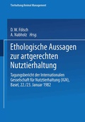 Cover: Ethologische Aussagen zur artgerechten Nutztierhaltung - Birkh&auml;user