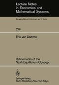 Cover: Refinements of the Nash Equilibrium Concept - Springer