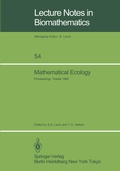 Cover: Mathematical Ecology - Springer