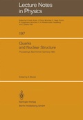 Cover: Quarks and Nuclear Structure - Springer