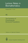 Cover: The Dynamics of Physiologically Structured Populations - Springer