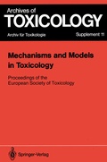 Cover: Mechanisms and Models in Toxicology - Springer