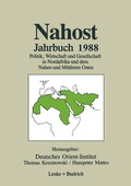 Cover: Nahost Jahrbuch 1988 - VS Verlag f&uuml;r Sozialwissenschaften