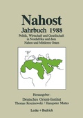 Cover: Nahost Jahrbuch 1988 - VS Verlag f&uuml;r Sozialwissenschaften