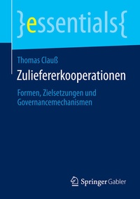 Abbildung von: Zuliefererkooperationen - Springer Gabler