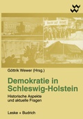 Cover: Demokratie in Schleswig-Holstein - VS Verlag f&uuml;r Sozialwissenschaften