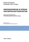 Cover: Demographische Alterung und Wirtschaftswachstum - VS Verlag f&uuml;r Sozialwissenschaften