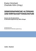 Cover: Demographische Alterung und Wirtschaftswachstum - VS Verlag f&uuml;r Sozialwissenschaften