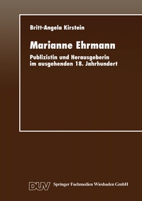 Abbildung von: Marianne Ehrmann - Deutscher Universitätsverlag