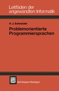 Cover: Problemorientierte Programmiersprachen - Vieweg+Teubner Verlag
