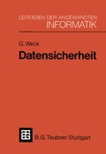 Cover: Datensicherheit - Vieweg+Teubner Verlag