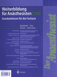 Abbildung von: Weiterbildung für Anästhesisten 2000 - Springer