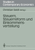 Cover: Steuern, Steuerreform und Einkommensverteilung - Springer