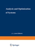 Cover: Analysis and Optimization of Systems - Springer