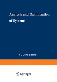 Enlarge image Cover: Analysis and Optimization of Systems - Springer