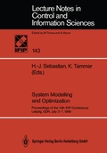 Cover: System Modelling and Optimization - Springer