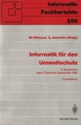 Cover: Informatik für den Umweltschutz - Springer