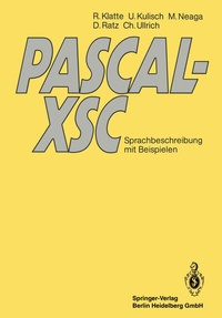 Enlarge image Cover: PASCAL-XSC - Springer