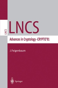 Enlarge image Cover: Advances in Cryptology - CRYPTO '91 - Springer