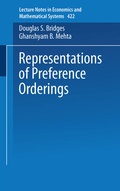 Cover: Representations of Preferences Orderings - Springer