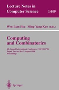 Cover: Computing and Combinatorics - Springer