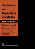Cover: The Science and Engineering of Materials - Nelson Thornes Ltd