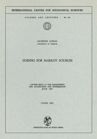 Enlarge image Cover: Coding for Markov Sources - Springer