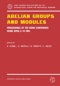 Abbildung von: Abelian Groups and Modules - Springer
