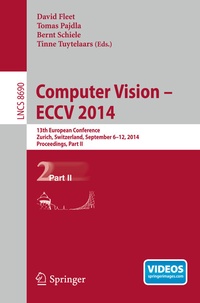 Enlarge image Cover: Computer Vision -- ECCV 2014 - Springer