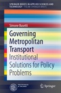 Cover: Governing Metropolitan Transport - Springer