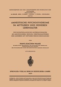 Cover: Amnestische Psychosyndrome im Mittleren und H&ouml;heren Lebensalter - Springer