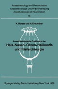 Cover: Anaesthesiologische Probleme in der Hals-Nasen-Ohren-Heilkunde und Kieferchirurgie - Springer