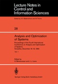 Cover: Analysis and Optimization of Systems - Springer