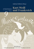 Cover: Kurt Weill und Frankreich - Waxmann Verlag GmbH