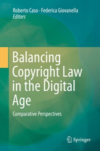 Abbildung von: Balancing Copyright Law in the Digital Age - Springer