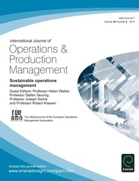 Enlarge image Cover: Sustainable Operations Management - Emerald Group Publishing Limited