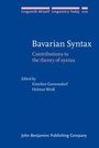 Cover: Bavarian Syntax - John Benjamins Publishing Co