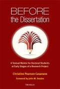 Cover: Before the Dissertation - The University of Michigan Press