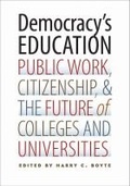Cover: Democracy's Education - Vanderbilt University Press