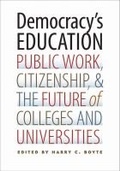 Cover: Democracy's Education - Vanderbilt University Press