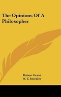 Cover: The Opinions Of A Philosopher - Kessinger Publishing