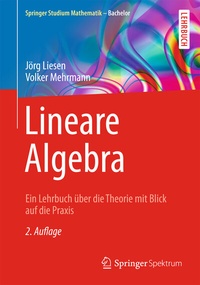 Abbildung von: Lineare Algebra - Springer Spektrum
