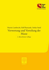 Abbildung von: Verwertung und Verteilung der Masse - Berliner Wissenschafts-Verlag