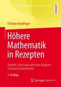 Abbildung von: Höhere Mathematik in Rezepten - Springer Spektrum