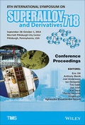 Cover: 8th International Symposium on Superalloy 718 and Derivatives - Wiley